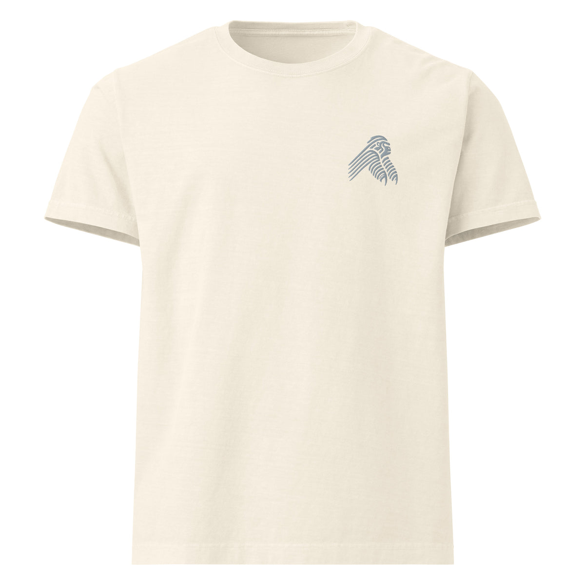 T-shirt oversized Silverback em branco vintage (Vintage White) – vista frontal