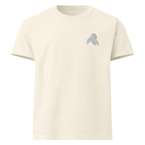 T-shirt oversized Silverback em branco vintage (Vintage White) – vista frontal